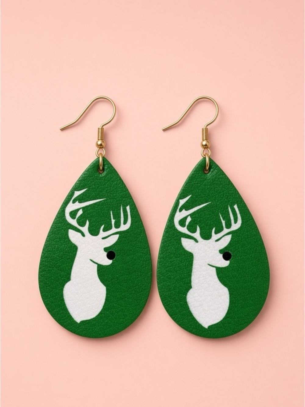 Fall Faux Leather Earrings